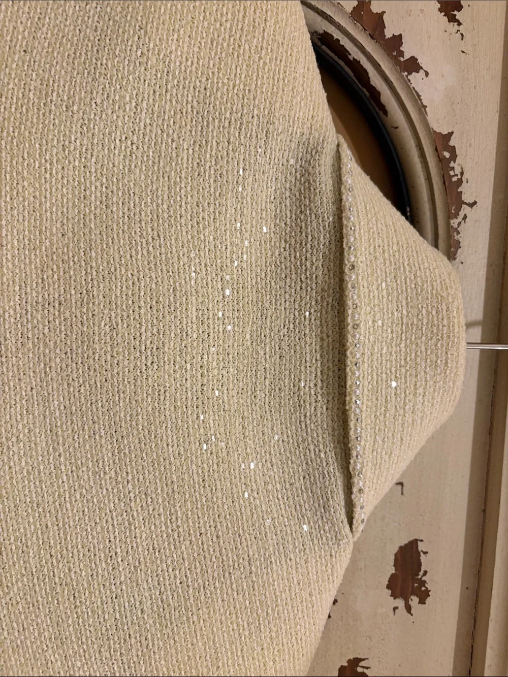 St. John Cream Sparkle Evening Jacket - Picture 6 of 15